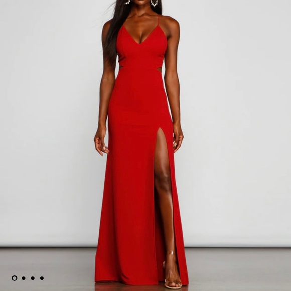 Windsor Dresses & Skirts - Brand new red, strappy cut-out gown in XS from Windsor